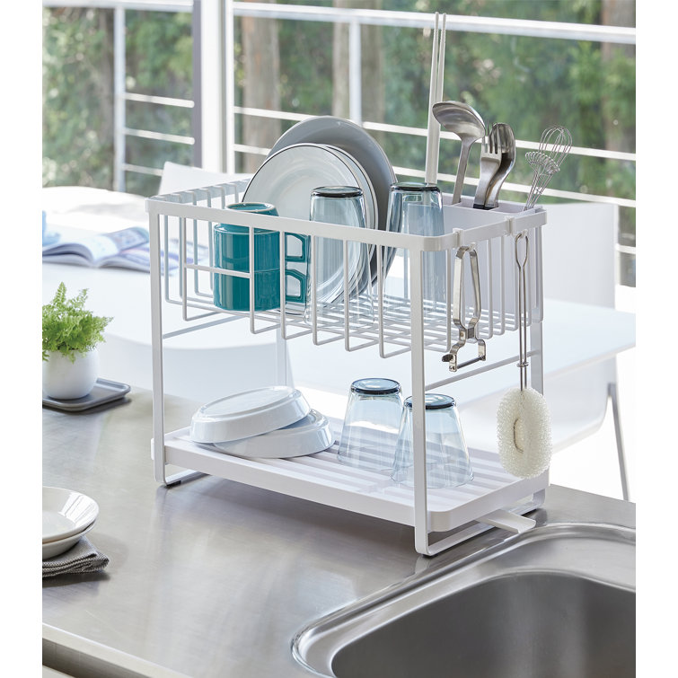 Yamazaki USA Tower Yamazaki Home Two Tier Adjustable Dish Drainer